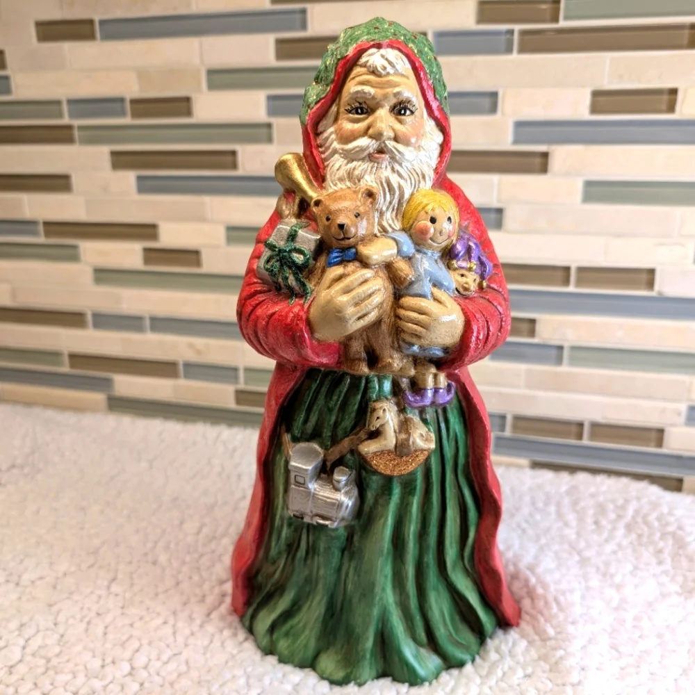 Vintage Santa Clause Hand Painted Ceramic 19.5